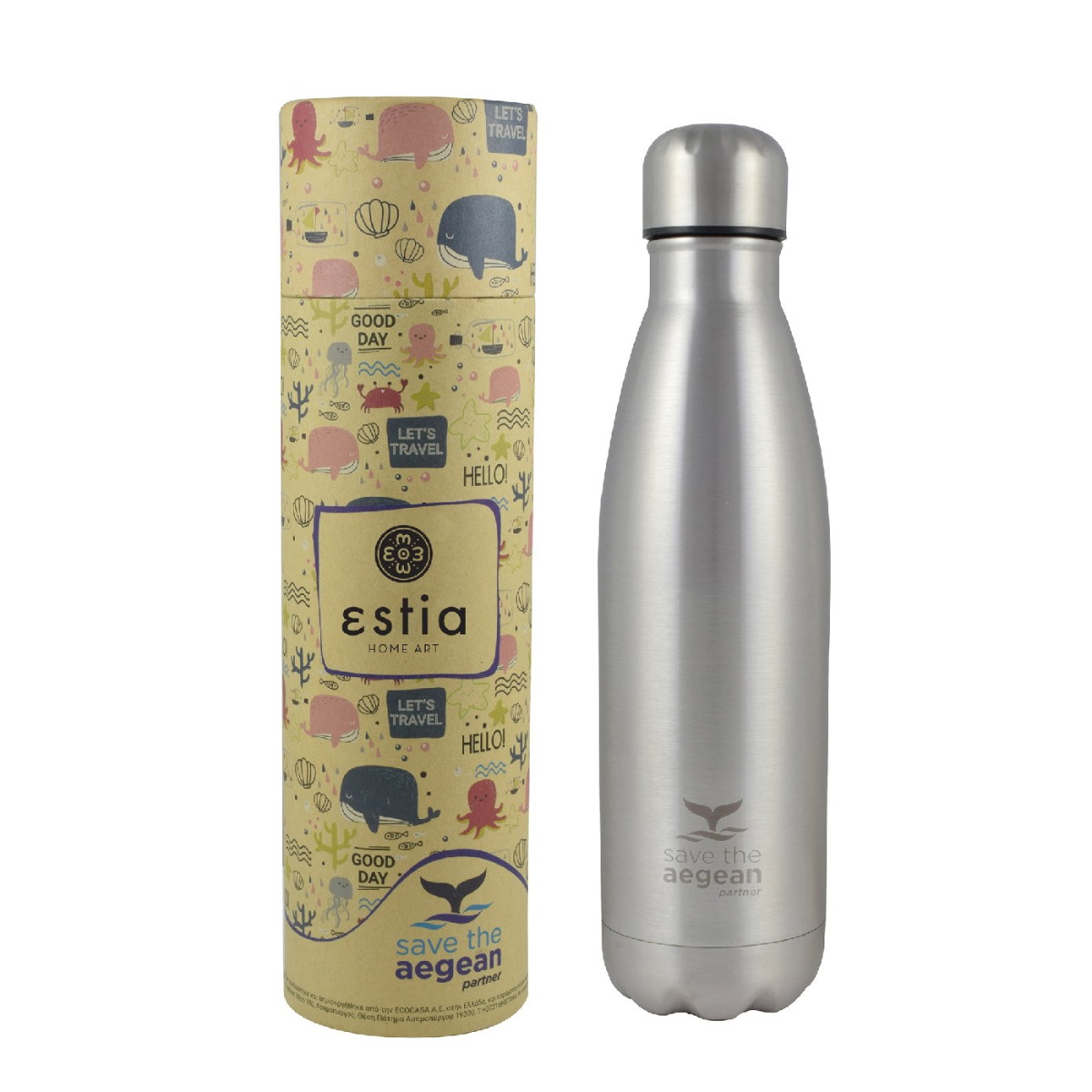 ESTIA θερμός "Save The Aegean" Nickel 500ml - floating thumbnail