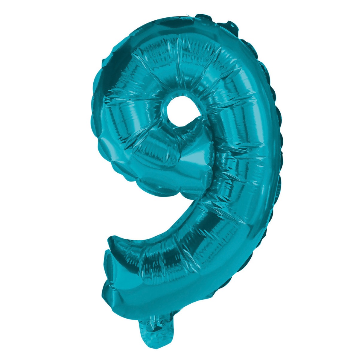 Μπαλόνι μπλε Foil No. 9 (32cm) - floating thumbnail