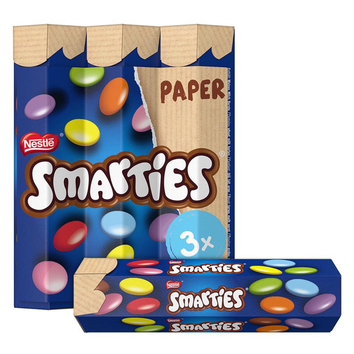 Καραμέλες SMARTIES hexagon γεμιστά με σοκολάτα γάλακτος (3x34g) - floating thumbnail