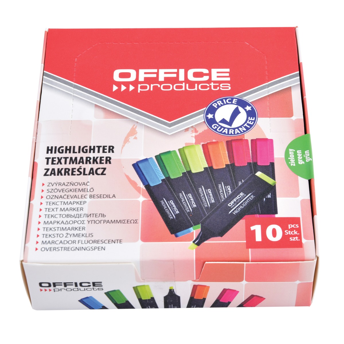 OFFICE μαρκαδόρος υπογράμμισης σε ροζ 10τεμ. - floating thumbnail