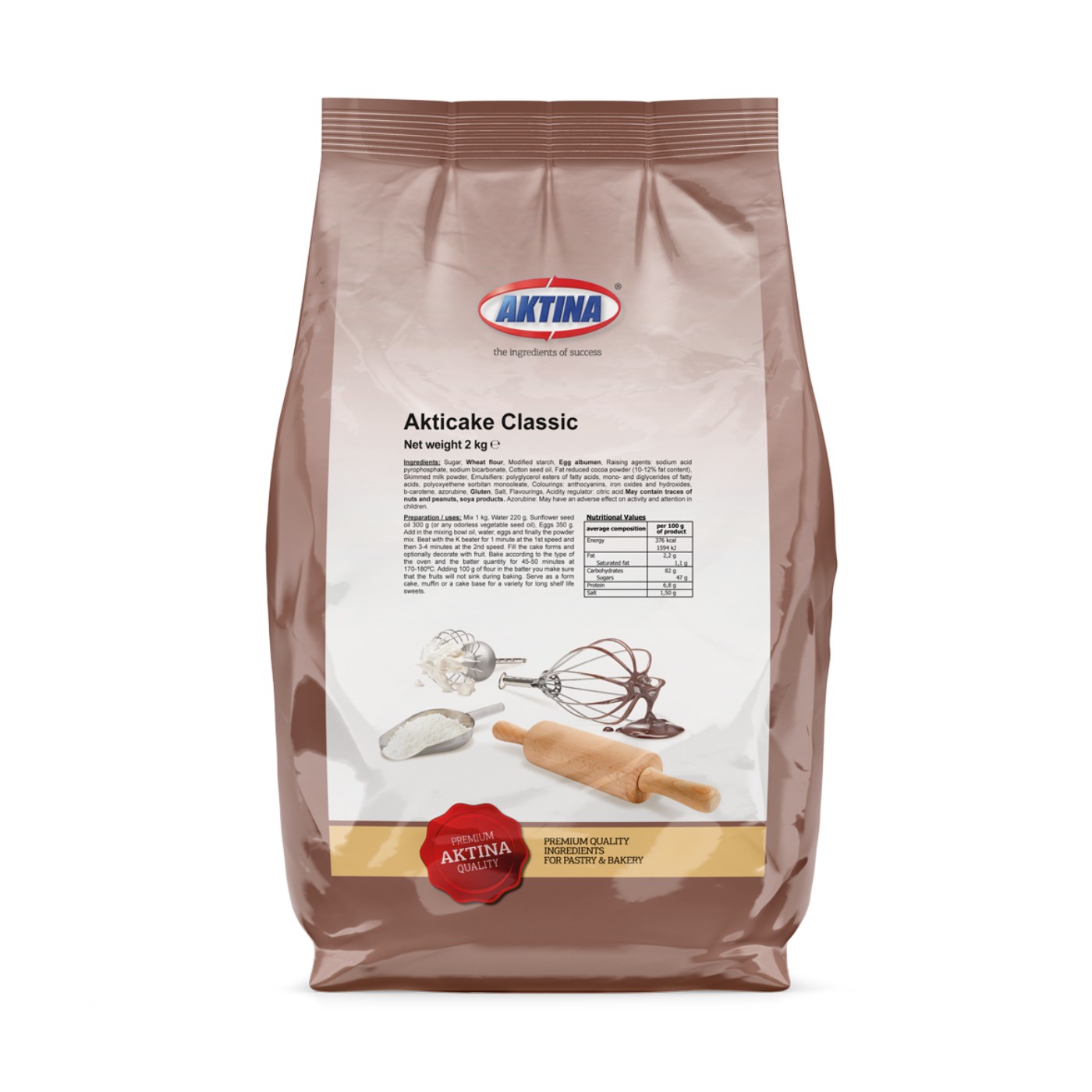 AKTINA μείγμα για κέικ Akticake Classic 2kg - floating thumbnail