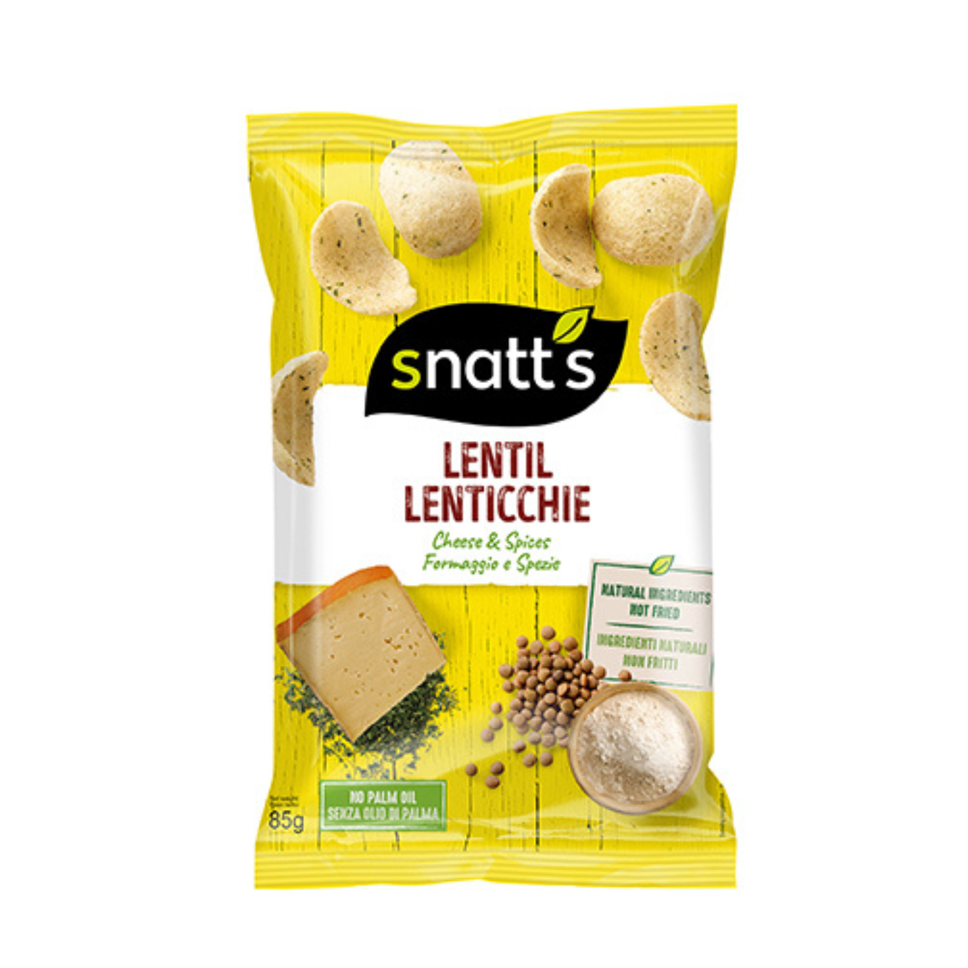 SNATS τσιπς φακής με τυρί και μυρωδικά χωρίς γλουτένη 85g - floating thumbnail