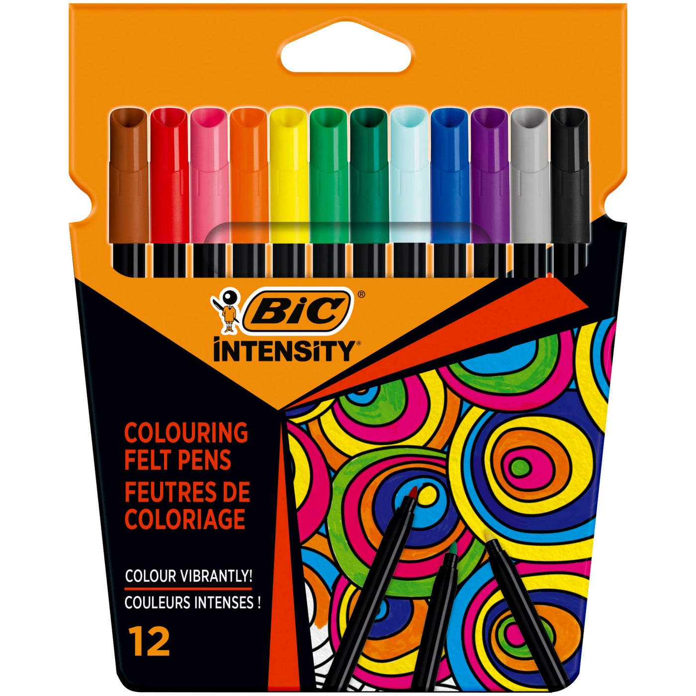 BIC μαρκαδόρος ζωγραφικής Intensity Up Felt Pen 12τεμ. - floating thumbnail
