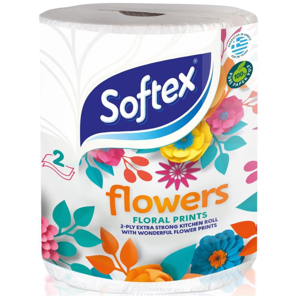 Ρολό κουζίνας SOFTEX Flowers (600g) - floating thumbnail