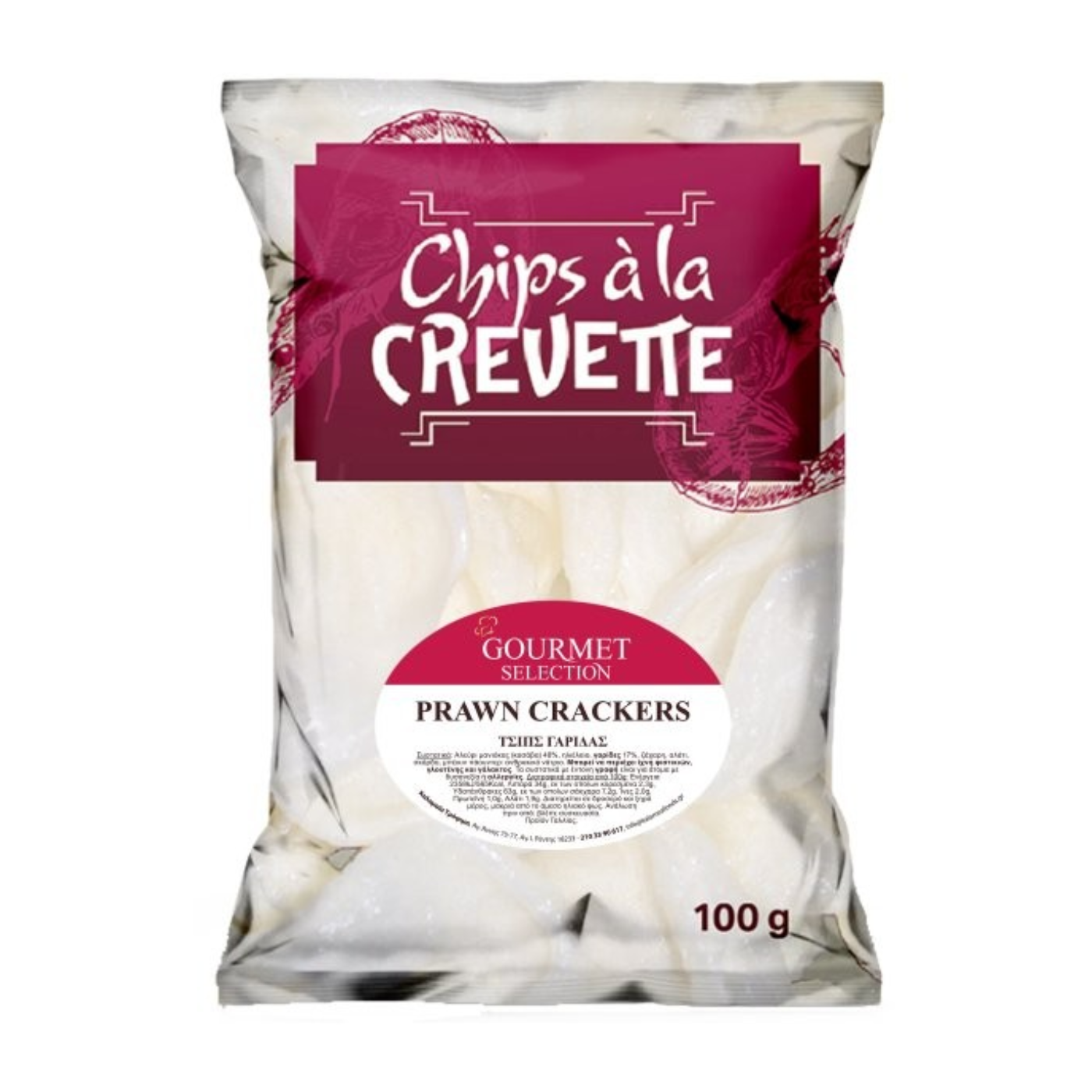 CHIPS A LA CREVETTE τσίπς Gourmet Selection γαρίδας 100g - floating thumbnail