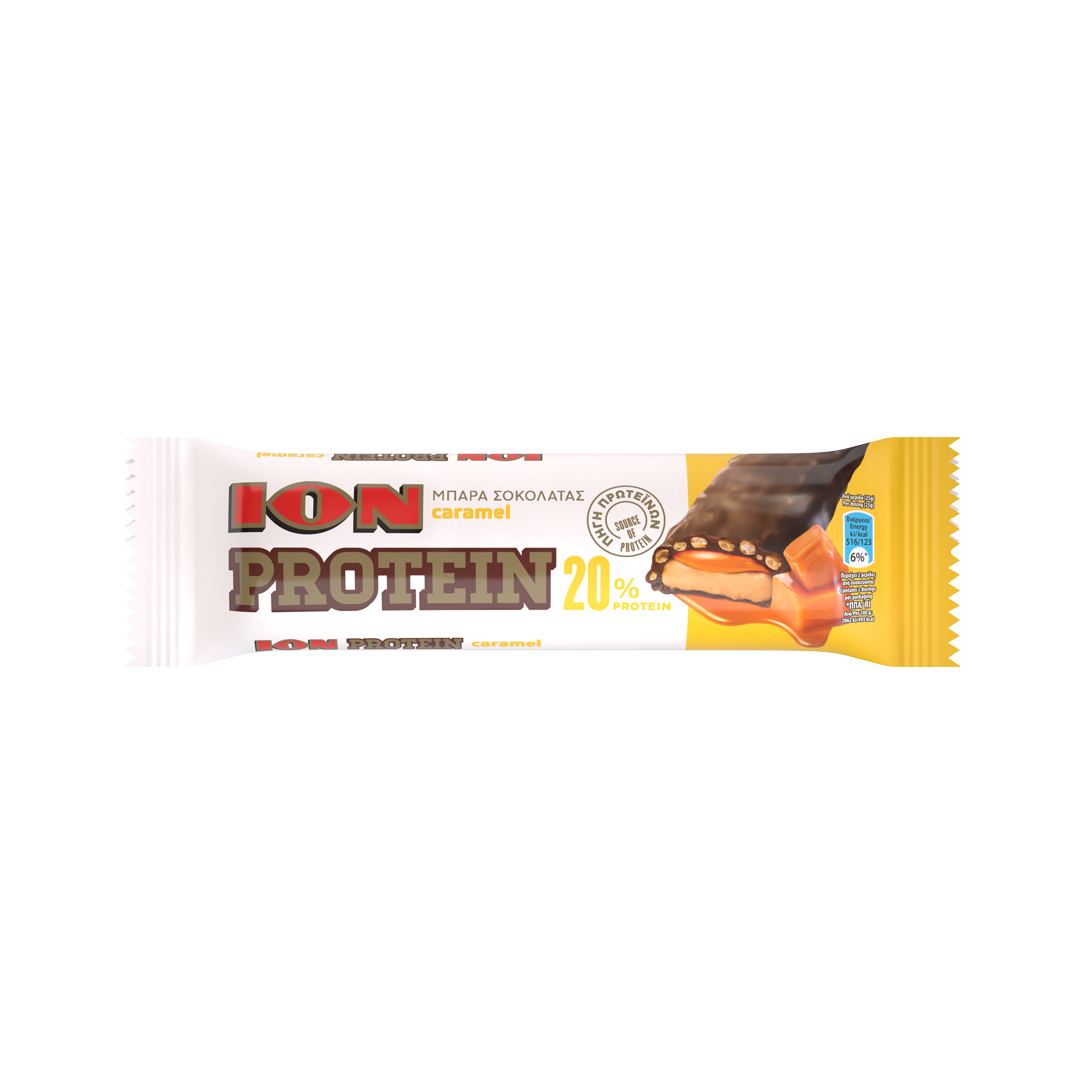 ION Protein μπάρα με 20% πρωτεΐνη &γΓεύση καραμέλα 50gr - floating thumbnail