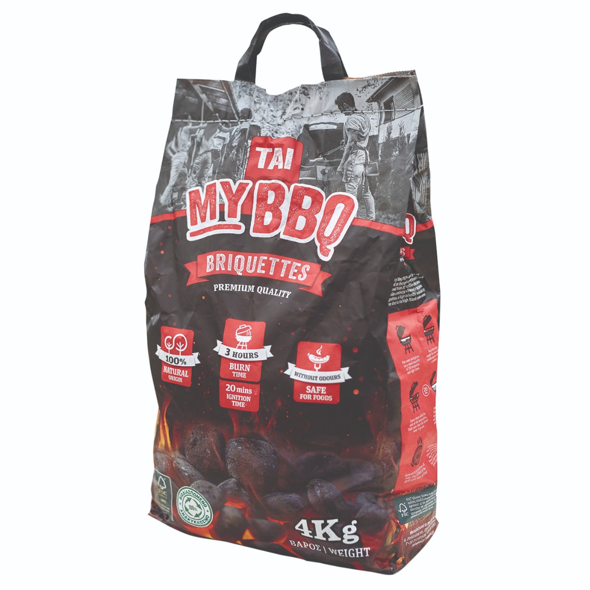 ΤΑΙ μπρικέτες υψηλής ποιότητας 4kg - floating thumbnail