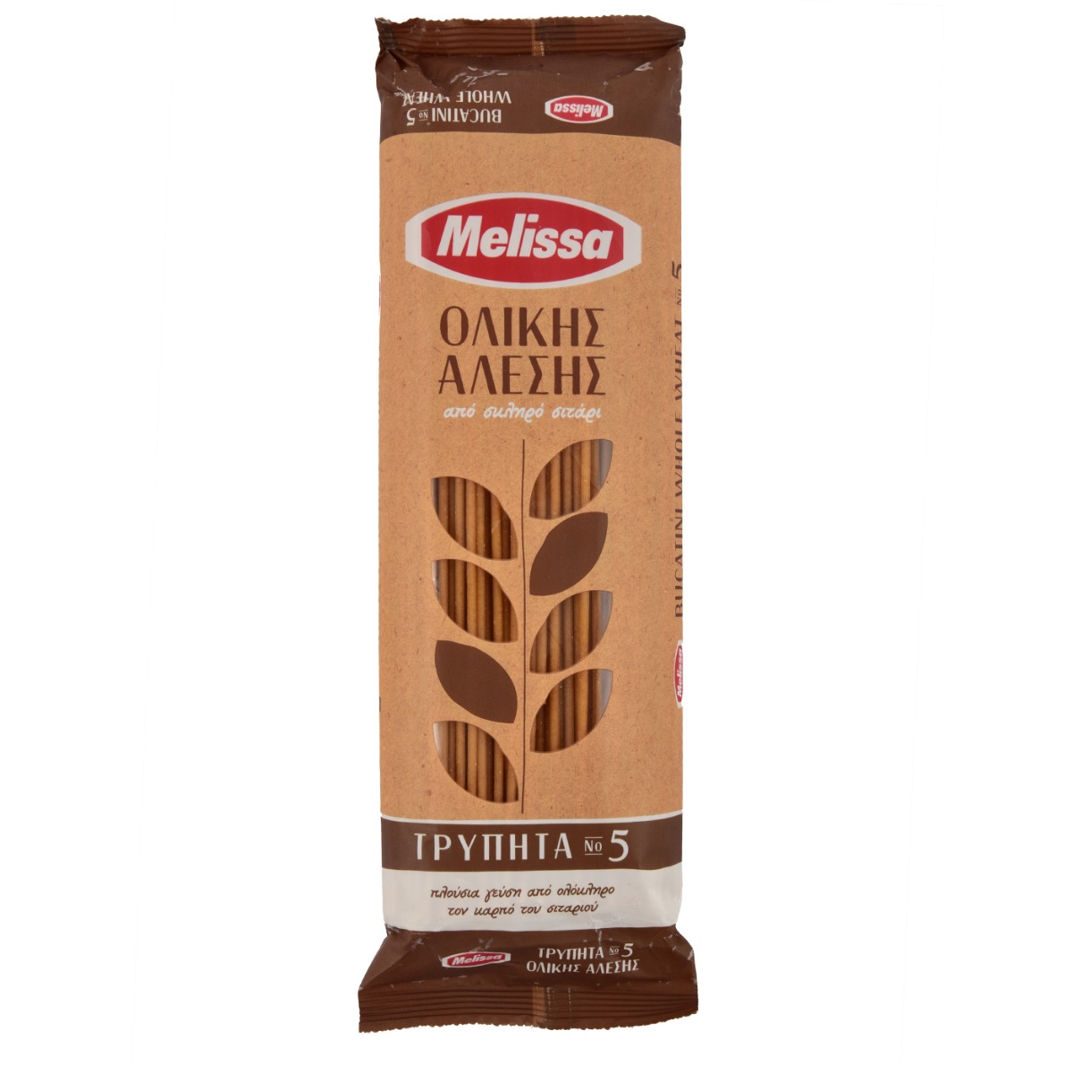 Ζυμαρικά ΜΕΛΙΣΣΑ τρυπητά ολικής άλεσης Νο.5 (500g) - floating thumbnail