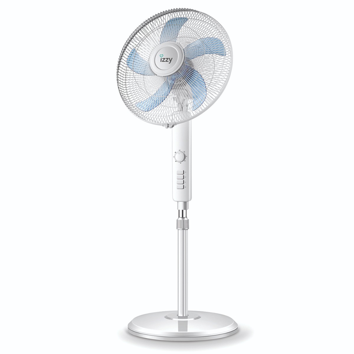 IZZY ανεμιστήρας δαπέδου λευκός 16'' 70W IZ-9020 - floating thumbnail