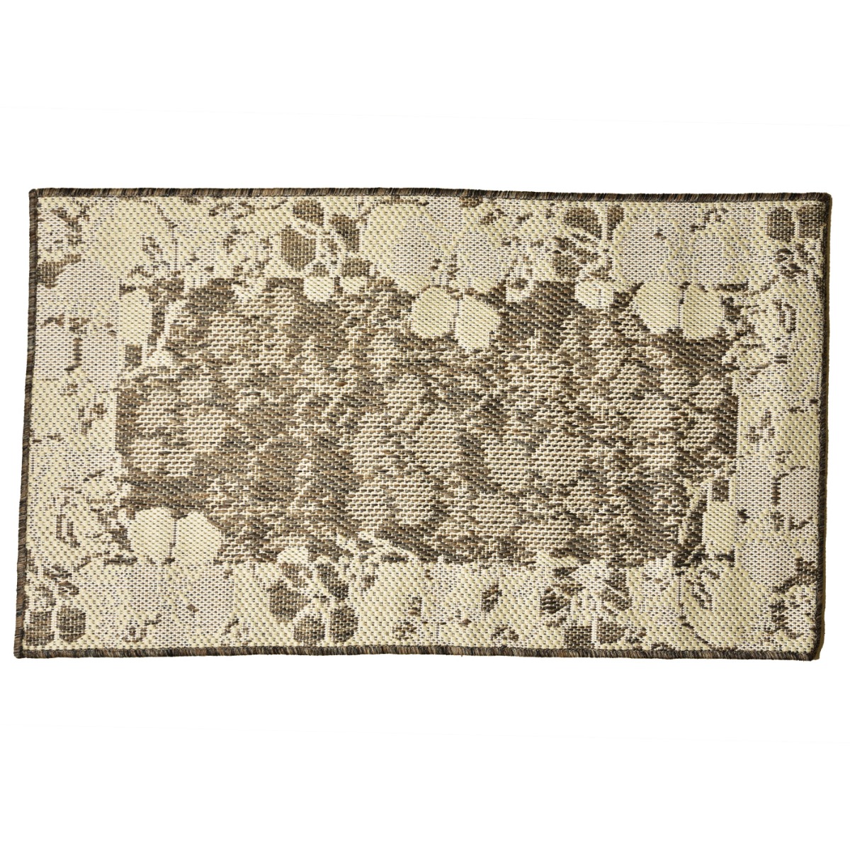 Sisal πατάκι αντιολισθητικό ιβουάρ σχέδιο Windflowers 63x110cm - floating thumbnail