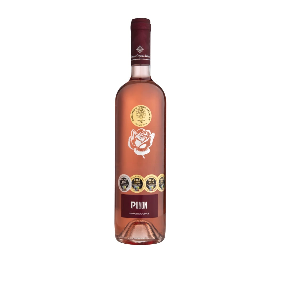 LIMNOS ORGANIC ρόδον οίνος ροζέ ημίξηρος 750ml bio - floating thumbnail