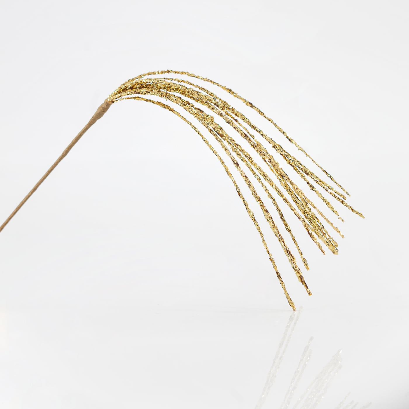 Κλαδί διακοσμητικό Grass χρυσό 48cm - floating thumbnail