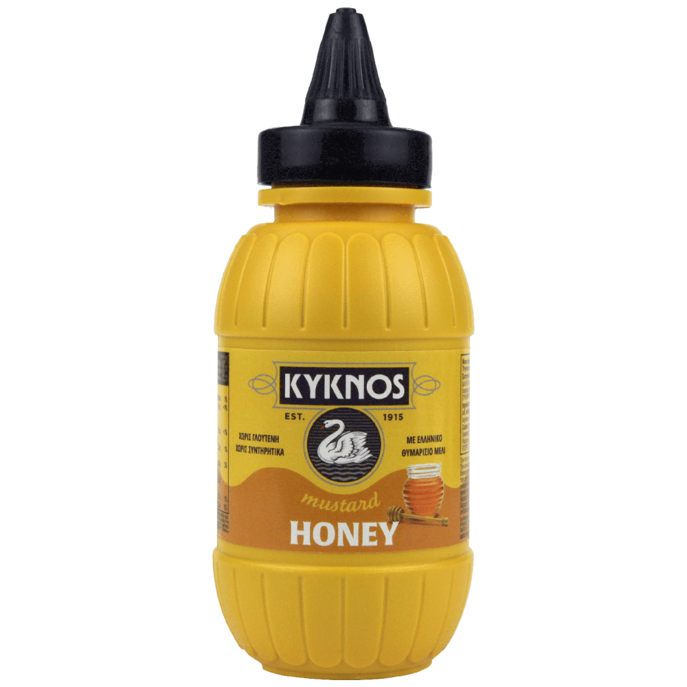 KYKNOS μουστάρδα με μέλι χωρίς γλουτένη 250g - floating thumbnail