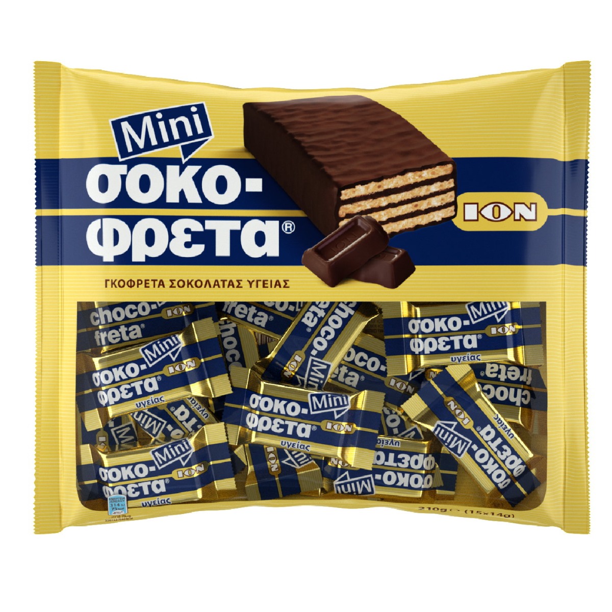 Γκοφρέτα ΙΟΝ σοκοφρέτα Mini υγείας (210g) - floating thumbnail