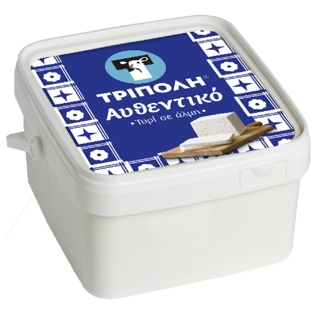 ΤΡΙΠΟΛΗ αυθεντικό λευκό τυρί σε φέτες 4kg - floating thumbnail