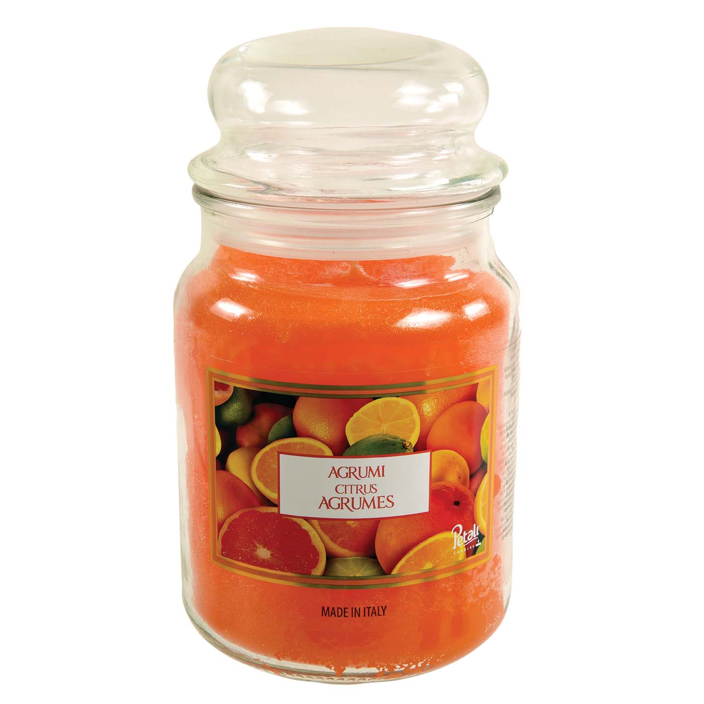 Κερί σε βάζο αρωματικό κίτρο +100ώρες - floating thumbnail