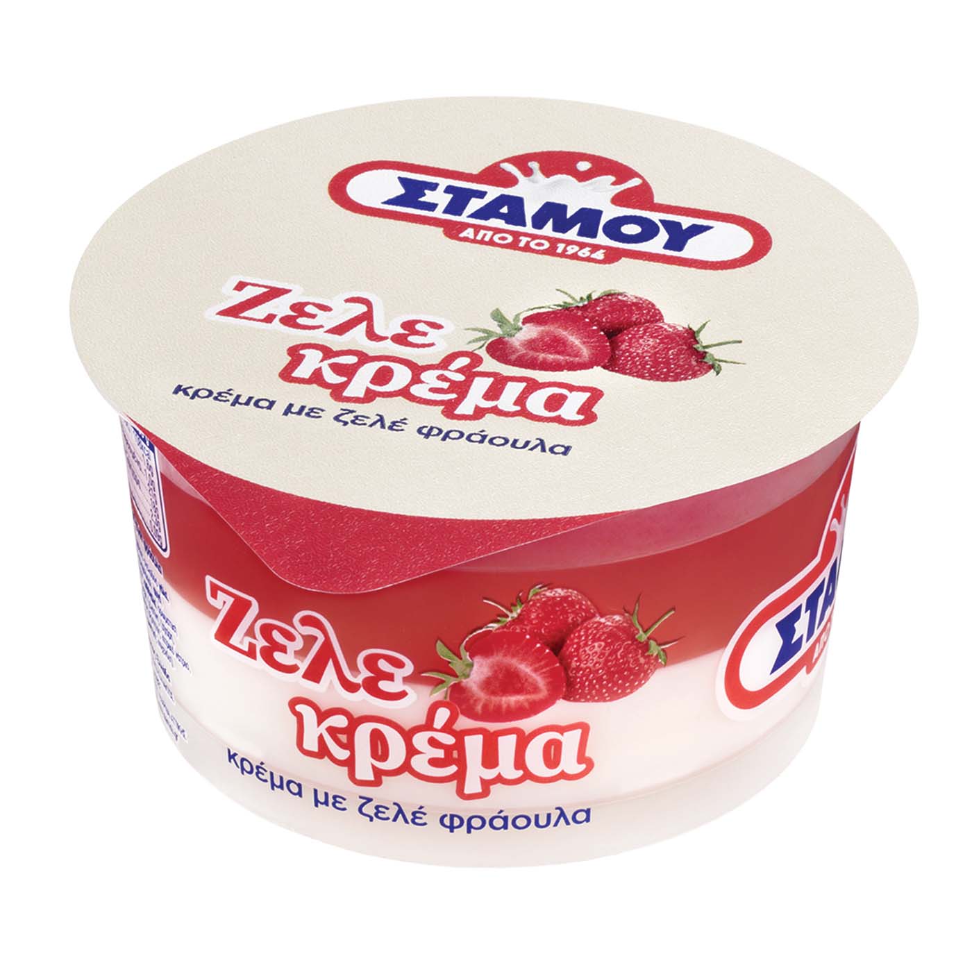 ΣΤΑΜΟΥ κρέμα ζελέ φράουλα 170g - floating thumbnail