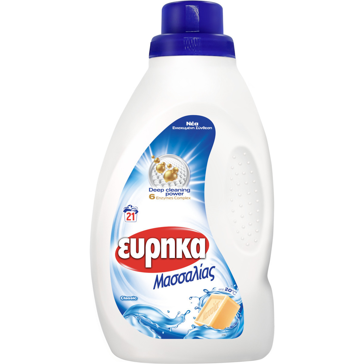 ΕΥΡΗΚΑ υγρό απορρυπαντικό Μασσαλίας 21μεζ. - floating thumbnail
