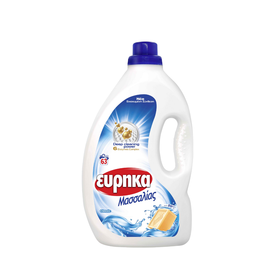 ΕΥΡΗΚΑ υγρό απορρυπαντικό Μασσαλίας 63μεζ. - floating thumbnail
