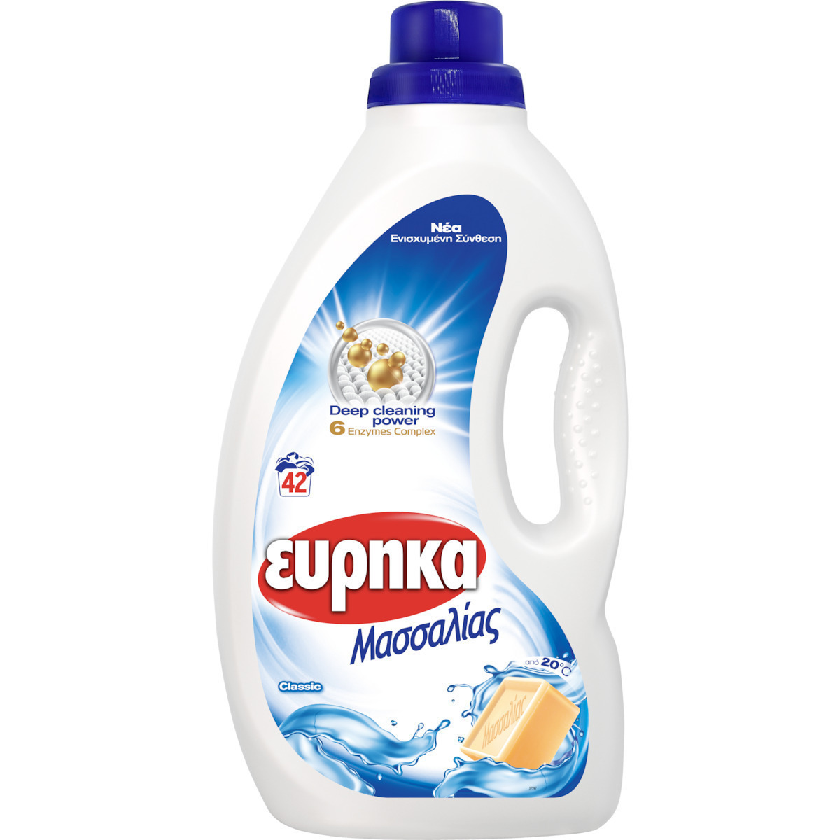 ΕΥΡΗΚΑ υγρό απορρυπαντικό Μασσαλίας 42μεζ. - floating thumbnail