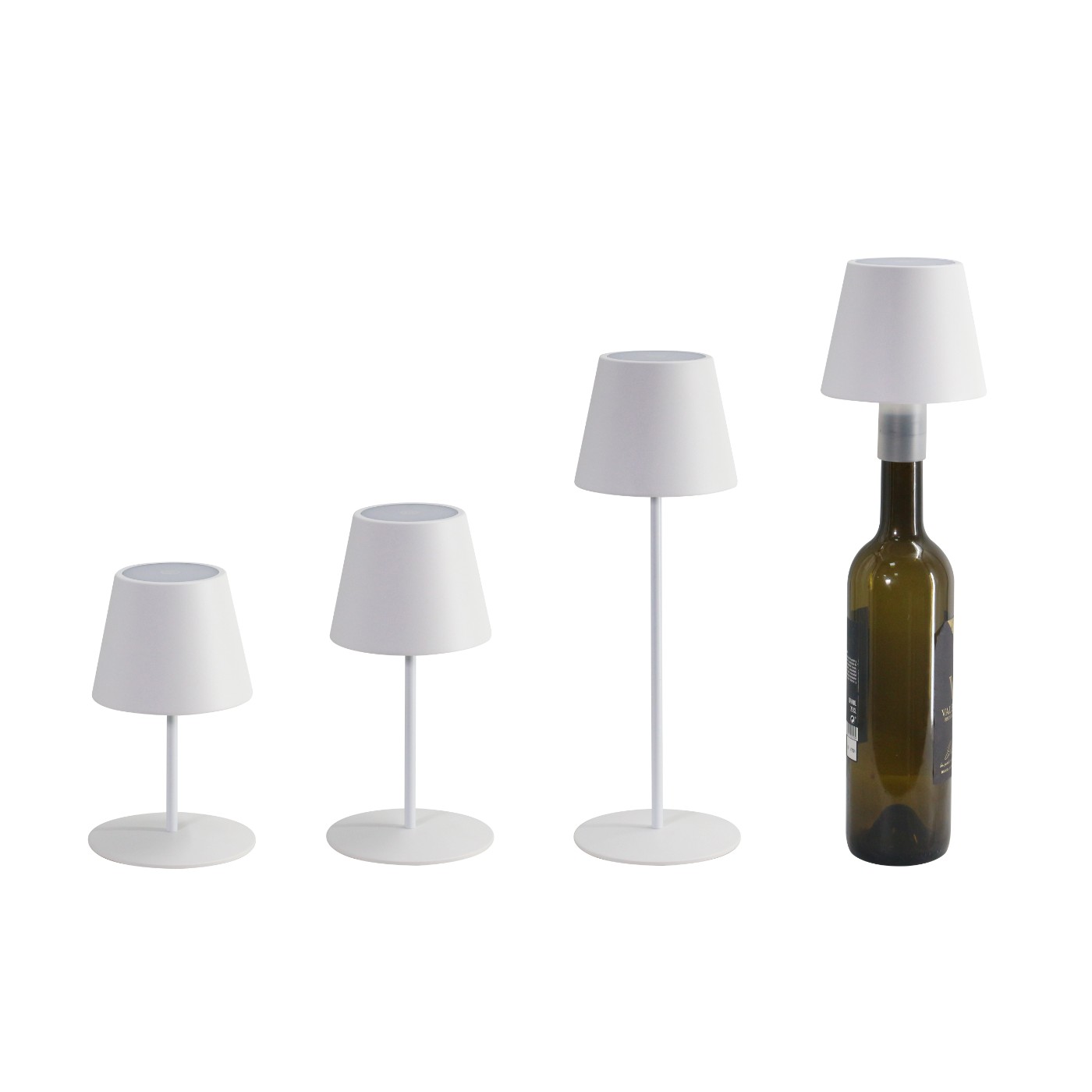 Πορτατίφ LED επαναφορτιζόμενο 4 σε 1 λευκό - floating thumbnail