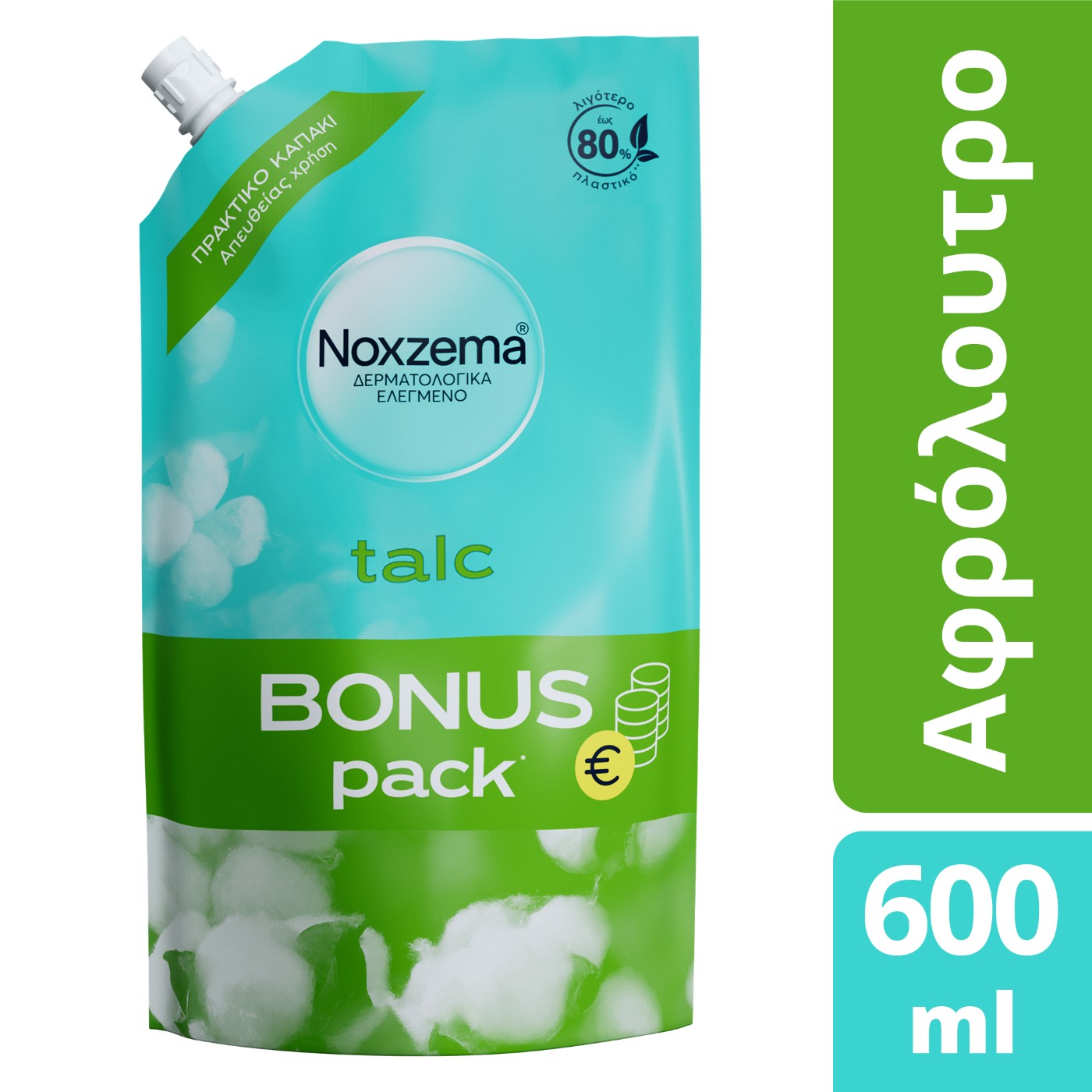 NOXZEMA αφρόλουτρο Talc Bonus Pack 600ml - floating thumbnail