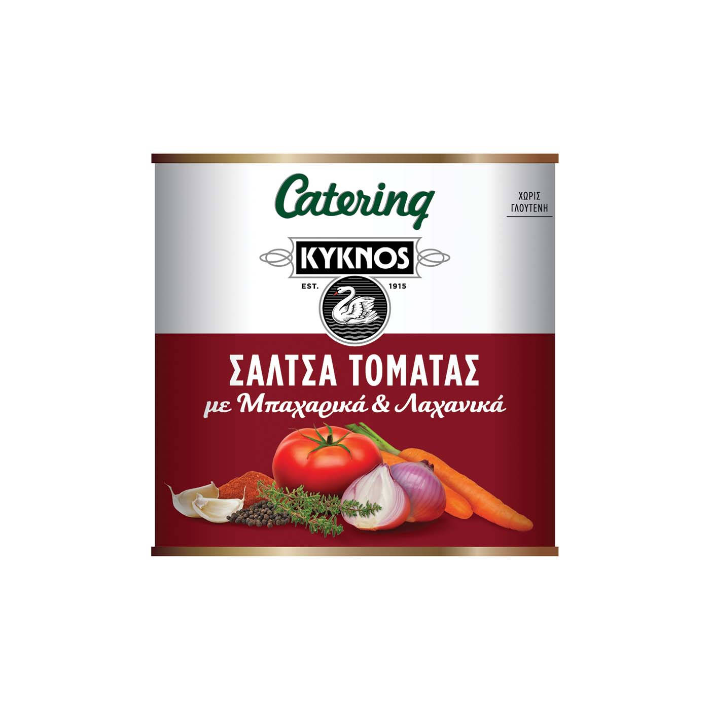 ΚΥΚΝΟΣ σάλτσα τομάτας με μπαχαρικά & λαχανικά 2500g - floating thumbnail