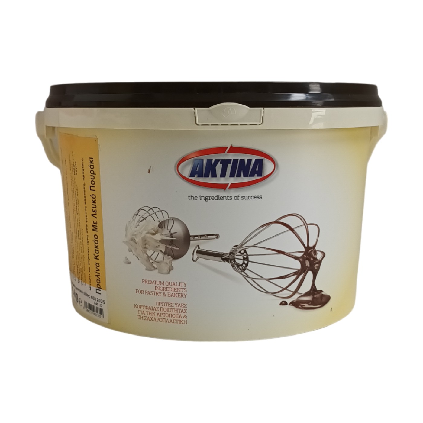 ΑΚΤΙΝΑ πραλίνα κακάο με λευκά πουράκια 5kg - floating thumbnail