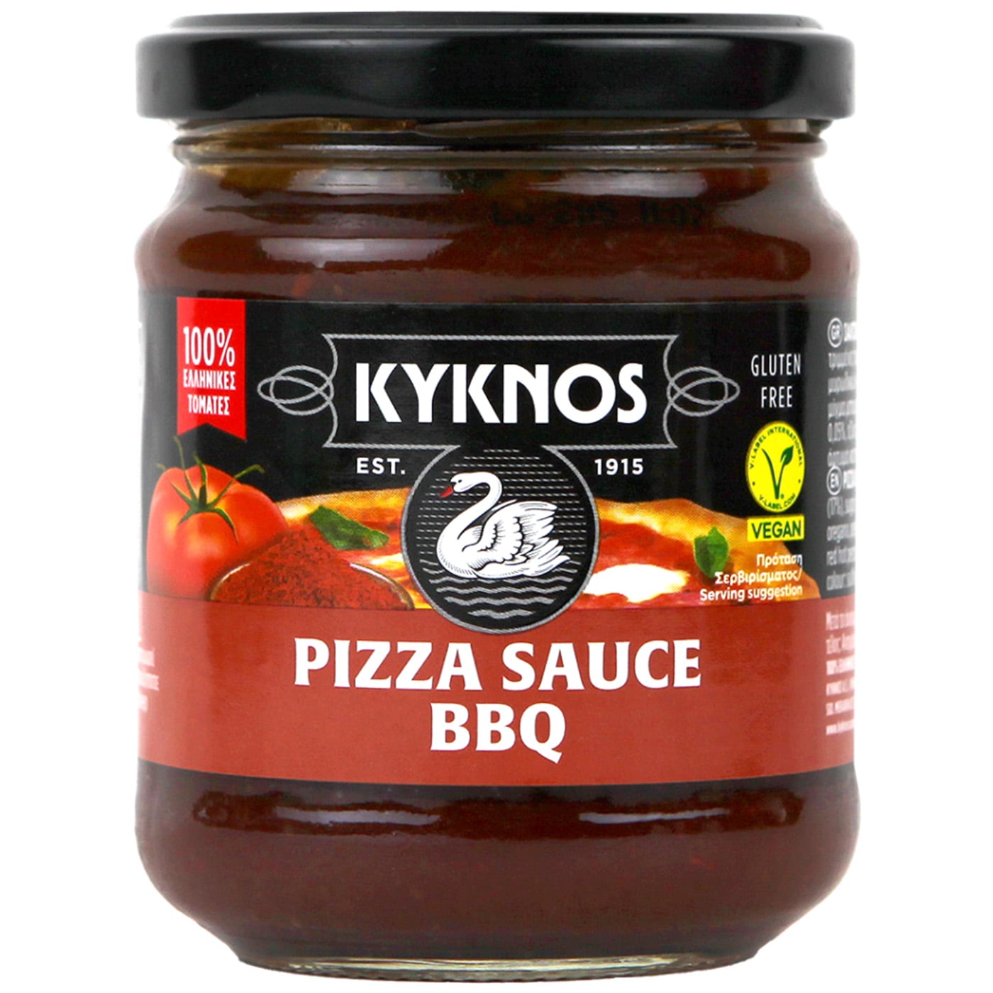 ΚΥΚΝΟΣ σάλτσα πίτσας BBQ 210g - floating thumbnail