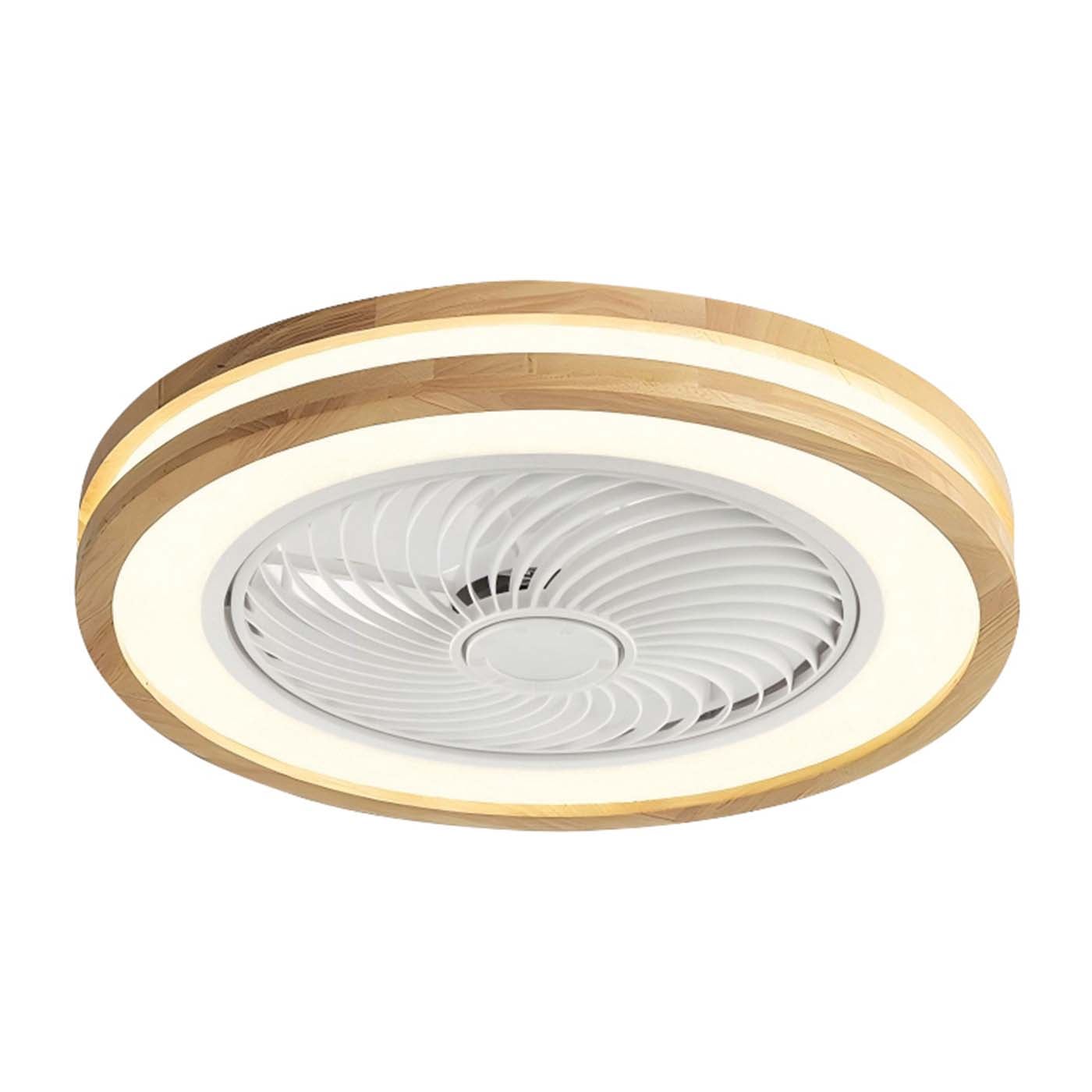 EUROLAMP ανεμιστήρας με πλαφονιέρα ξύλινος DC 15W λευκός - floating thumbnail