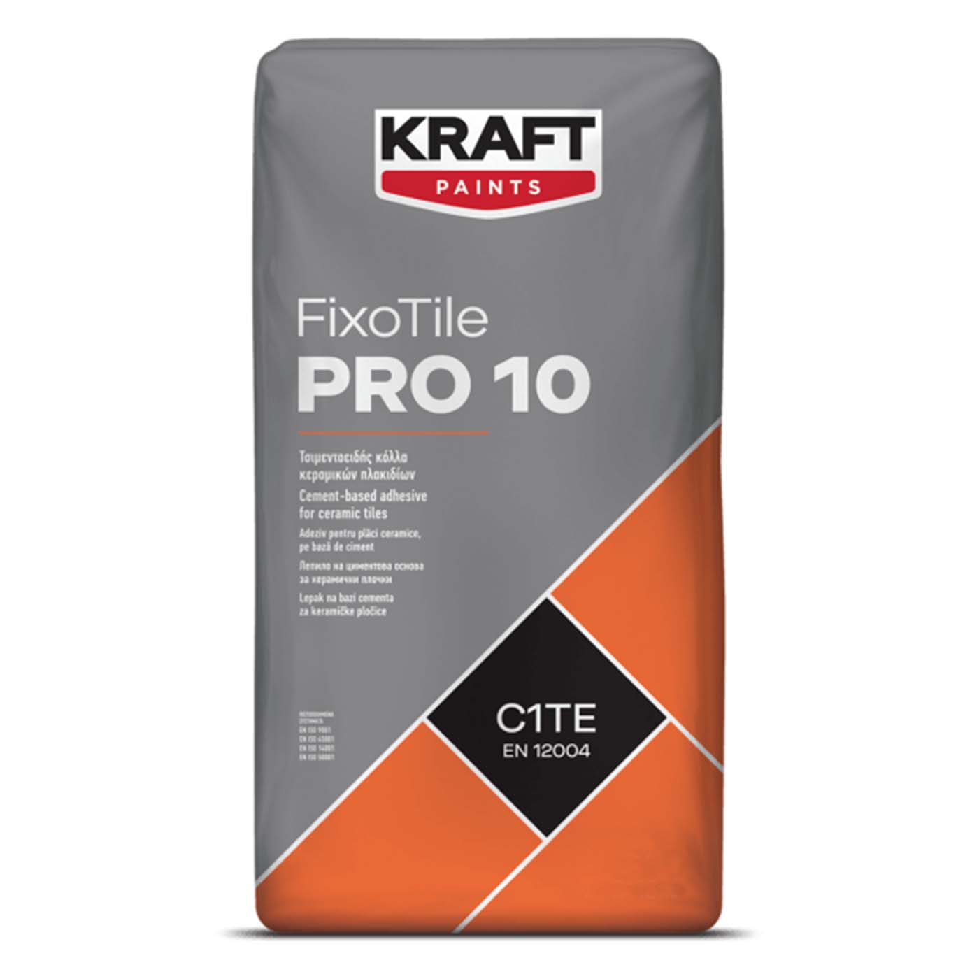 Fixotile Pro10 λευκή κόλλα πλακιδίων 5kg - floating thumbnail