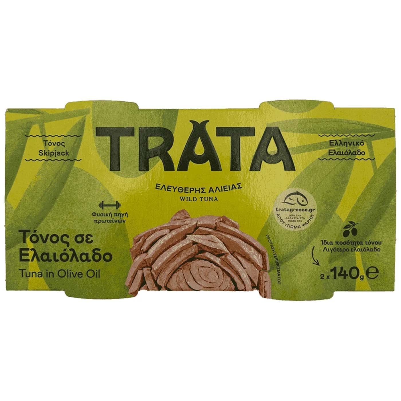 TRATA τόνος σε ελαιόλαδο 2x140g - floating thumbnail