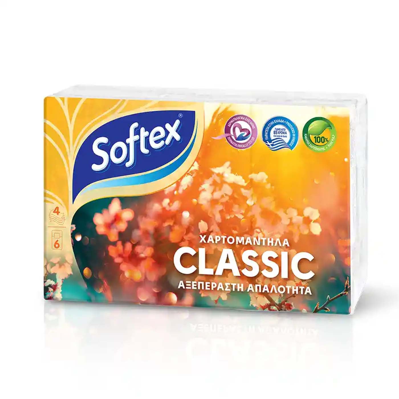 SOFTEX χαρτομάντιλα τσέπης Classic 6τεμ. - floating thumbnail