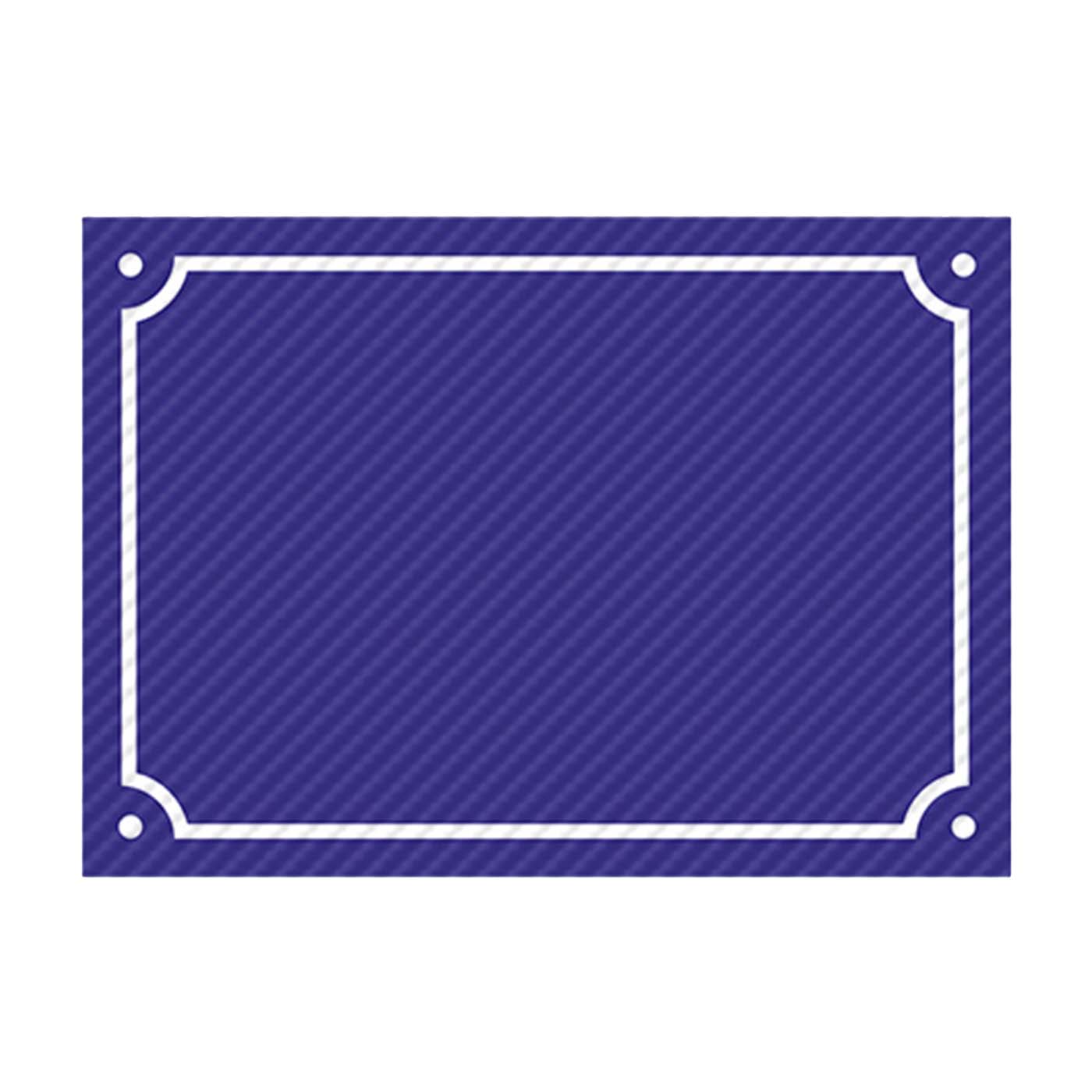 Πινακίδα αριθμού οδού αλουμινίου 10x14cm μπλε - floating thumbnail