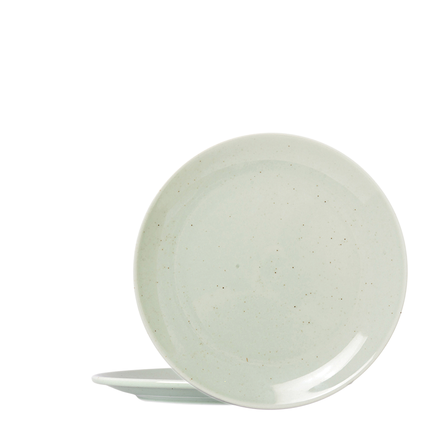Πιάτο πορσελάνης ρηχό Flakes Menta 17cm - floating thumbnail