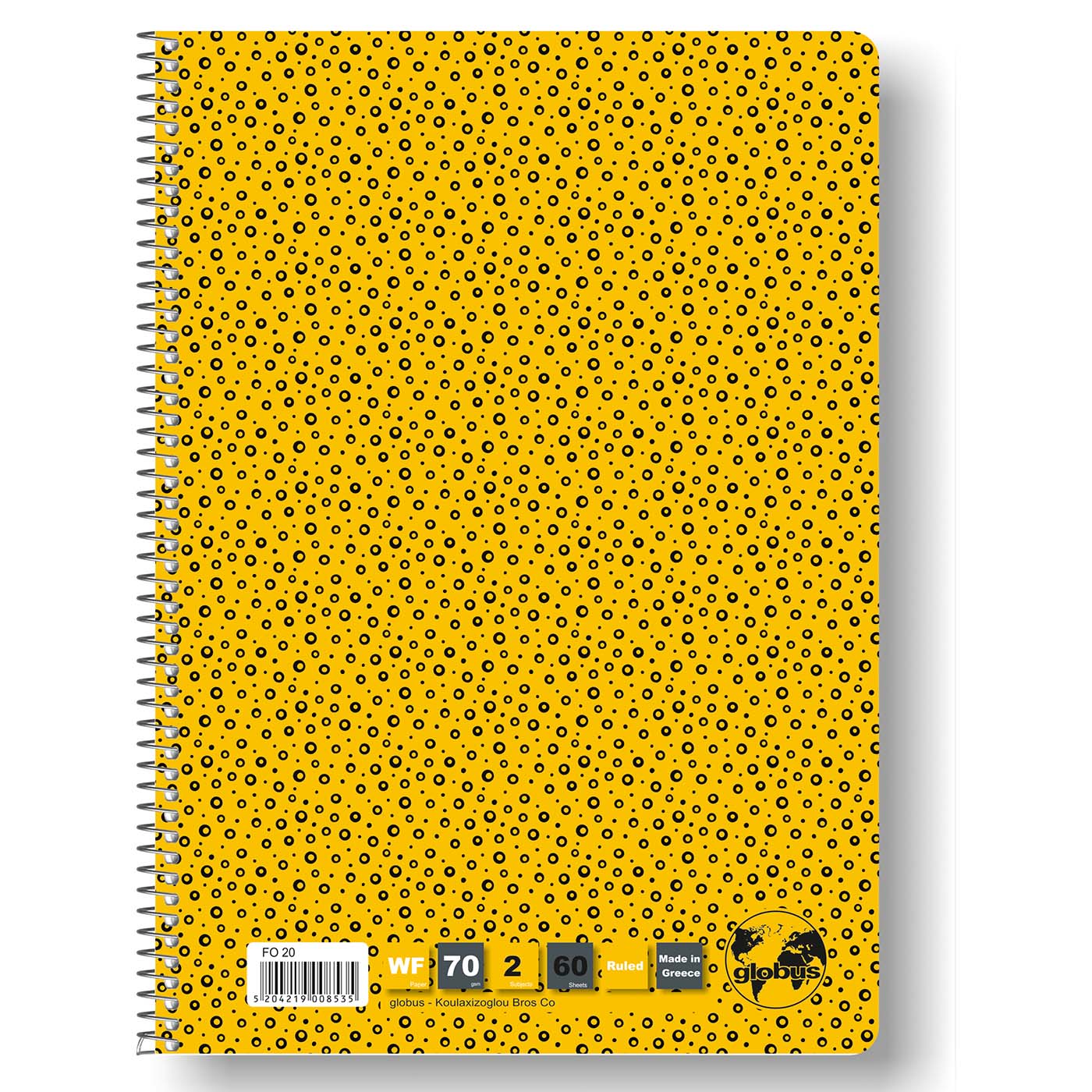 Τετράδιο σπιράλ Globus Folio A4 2θεμάτων - floating thumbnail