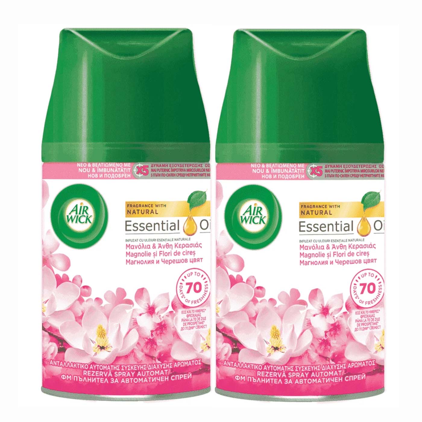 AIRWICK ανταλλακτικό Magnolia & κεράσι 2x250ml - floating thumbnail