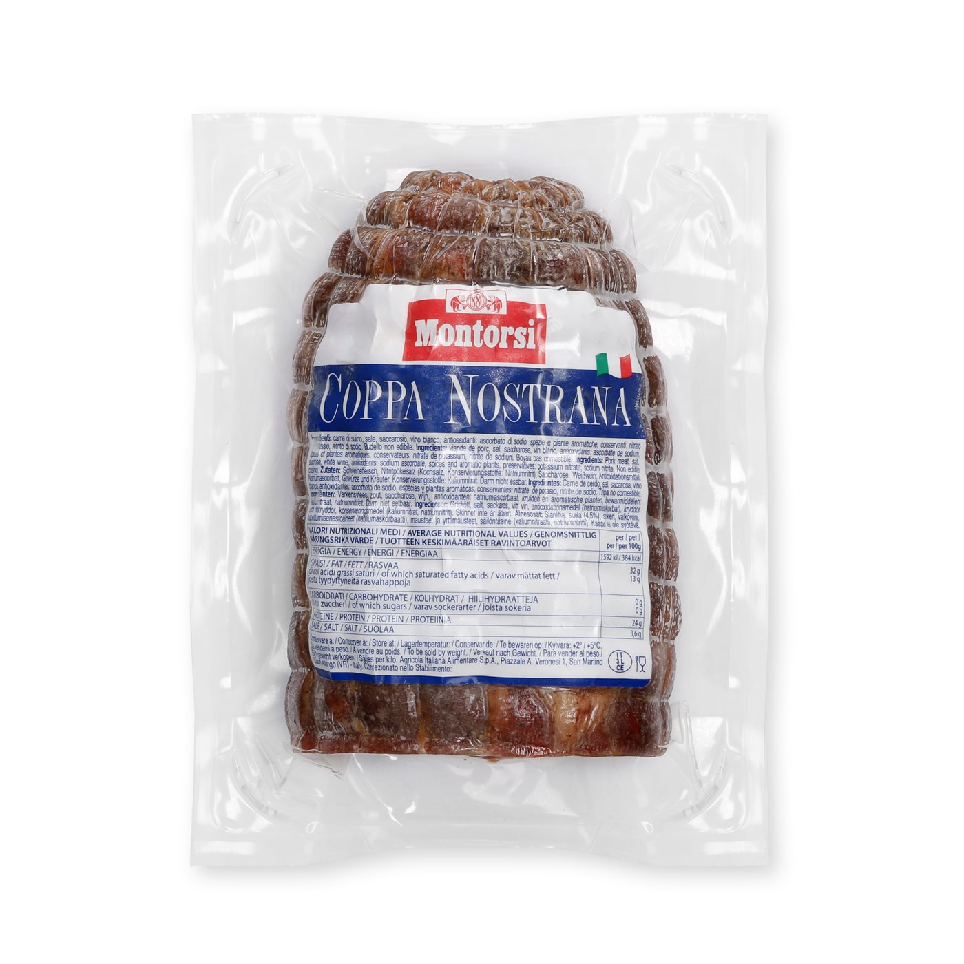MONTORSI χοιρινός λαιμός coppa nostrana 850g - floating thumbnail