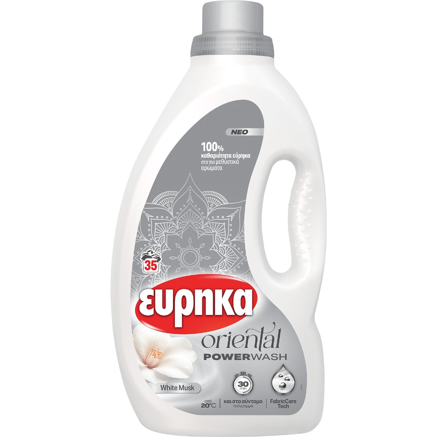 ΕΥΡΗΚΑ υγρό απορρυπαντικό ρούχων Oriental White Musk 35μεζ. - floating thumbnail