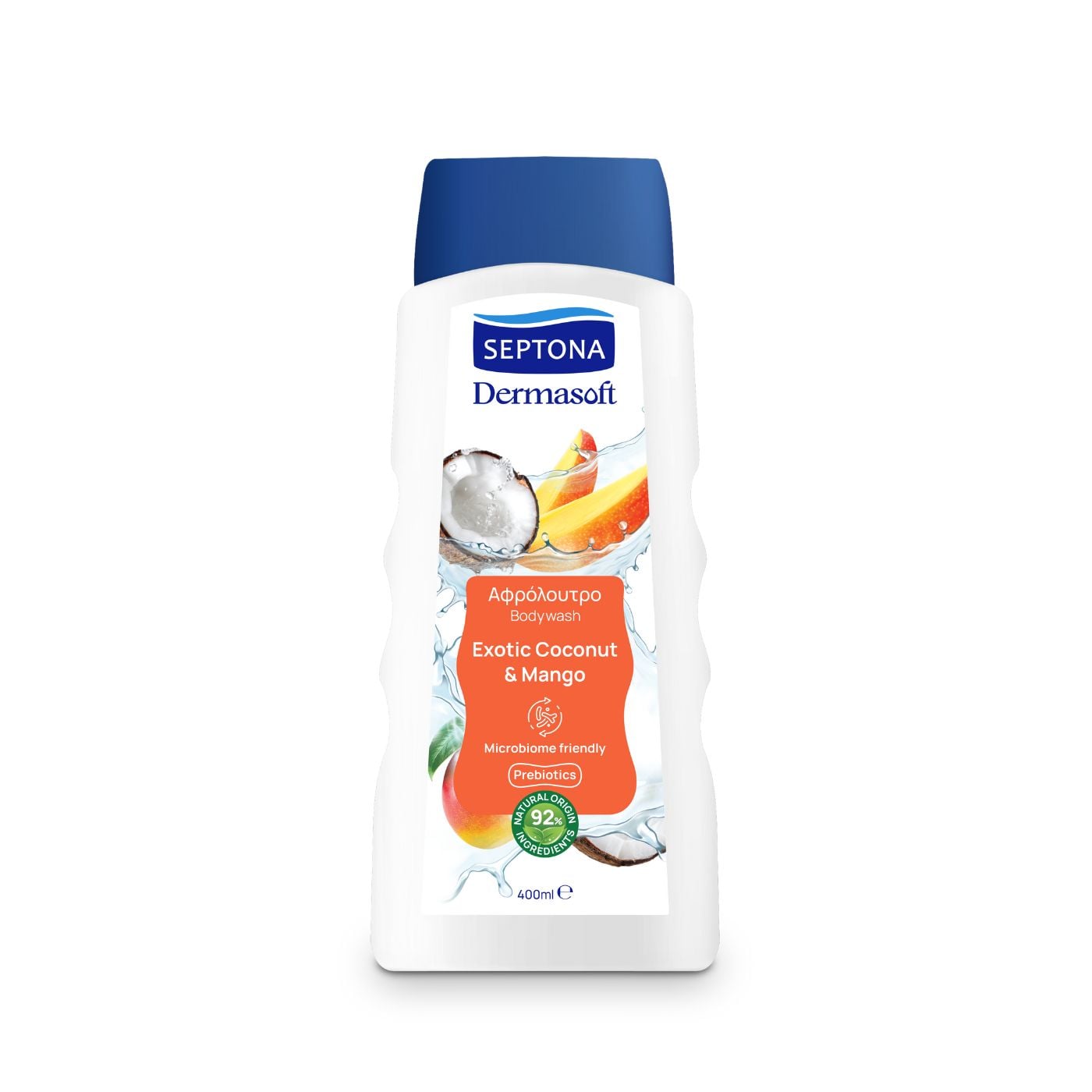SEPTONA αφρόλουτρο Dermasoft coconut - mango 400ml - floating thumbnail
