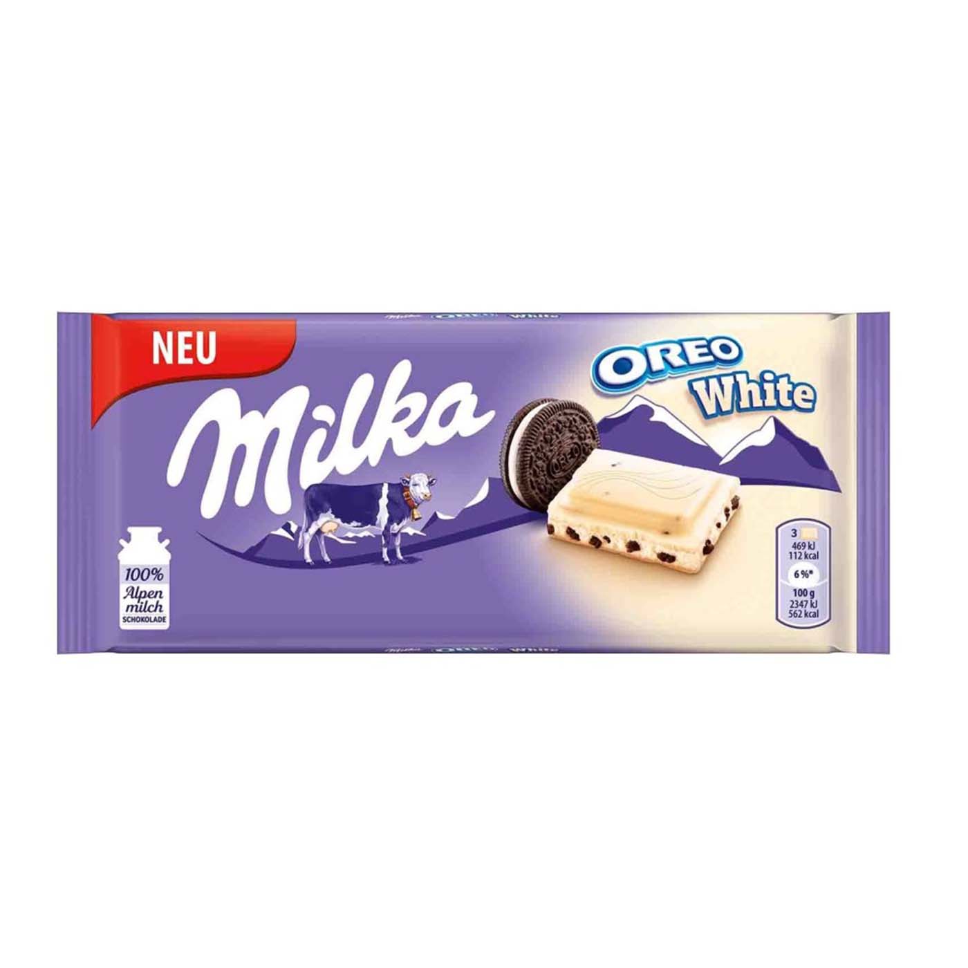 MILKA σοκολάτα Oreo White 100g - floating thumbnail
