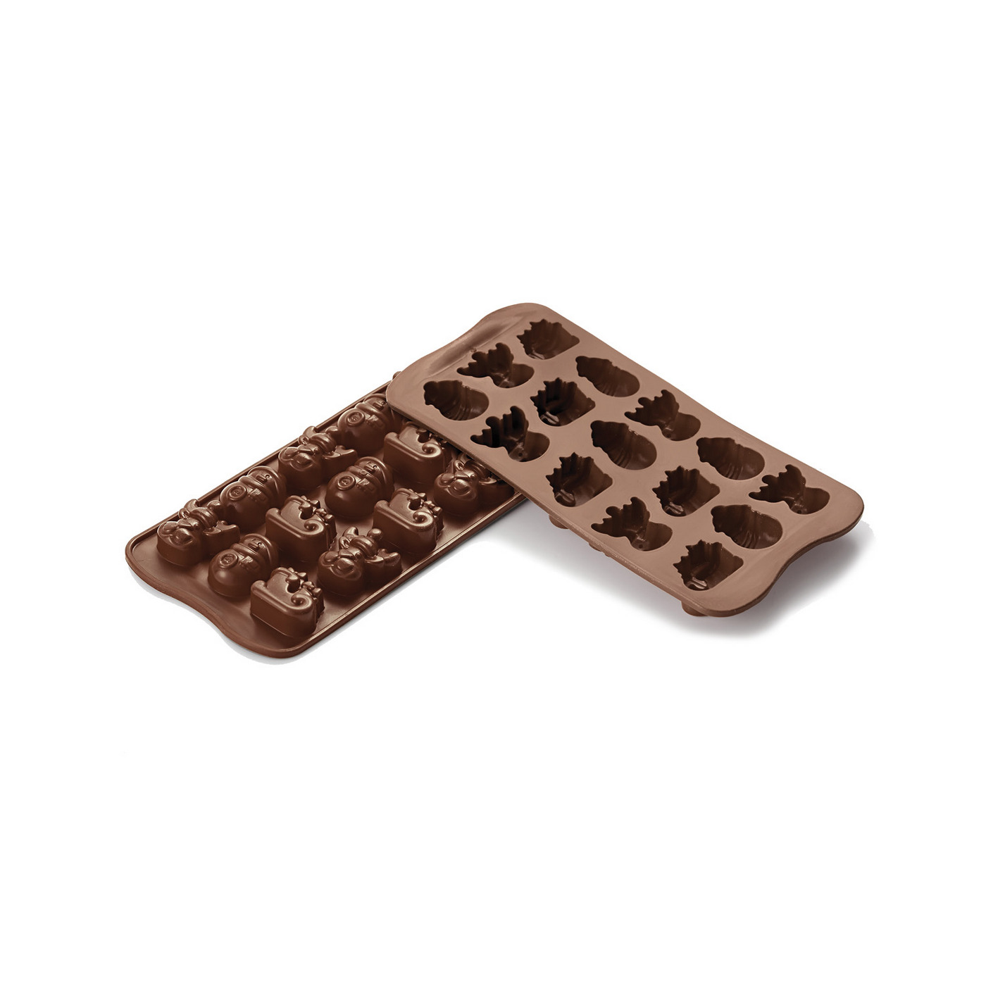 SILIKOMART καλούπι σιλικόνης αντικολλητικό Choco Winter 15 θέσεων - floating thumbnail