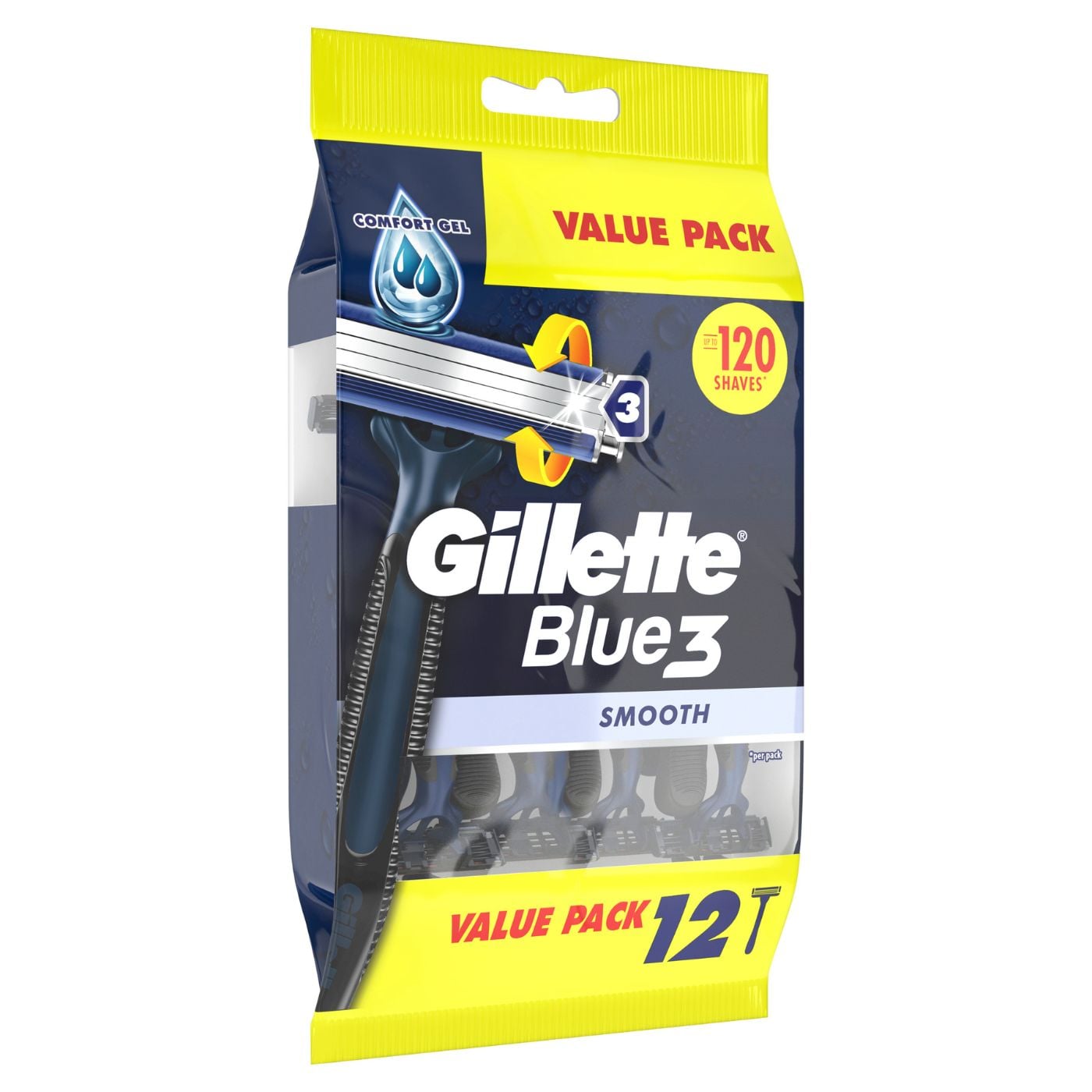 GILLETTE ξυραφάκια Blue3 μιας χρήσης 12τεμ. - floating thumbnail