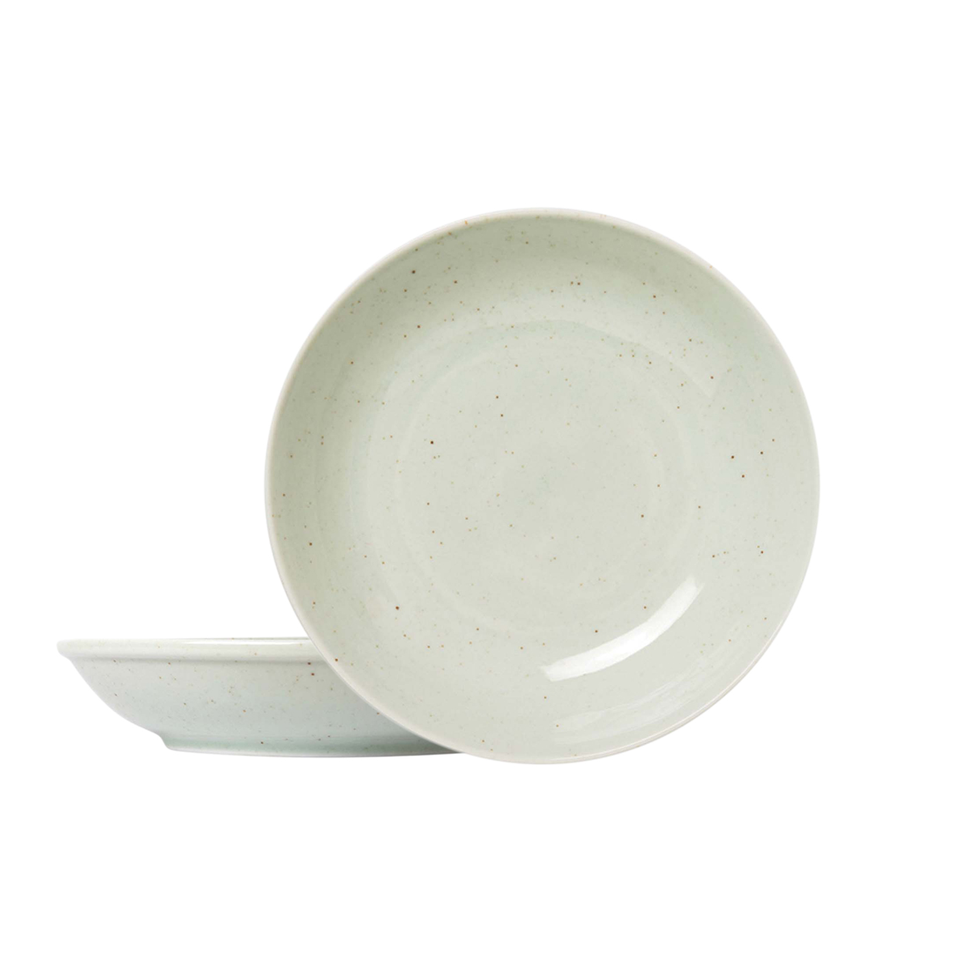 Πιάτο πορσελάνης βαθύ Flakes Menta 20cm  - floating thumbnail