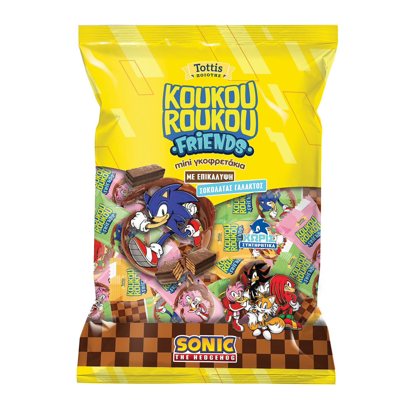 KOUKOUROUKOU FRIENDS Sonic μίνι γκοφρέτες 180g - floating thumbnail