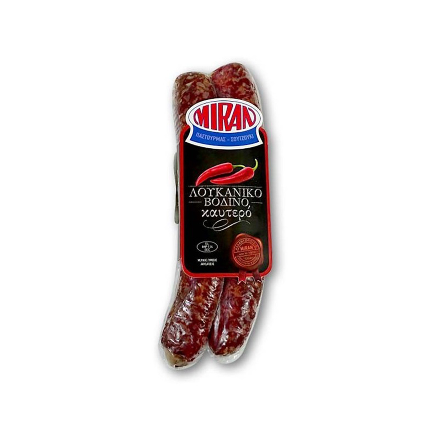 ΜΙΡΑΝ λουκάνικο βόειο πικάντικο 300g - floating thumbnail