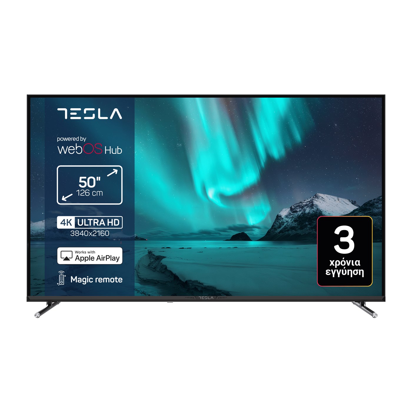 TESLA smart tv ultra hd webOS 50" 50E655BUW - floating thumbnail