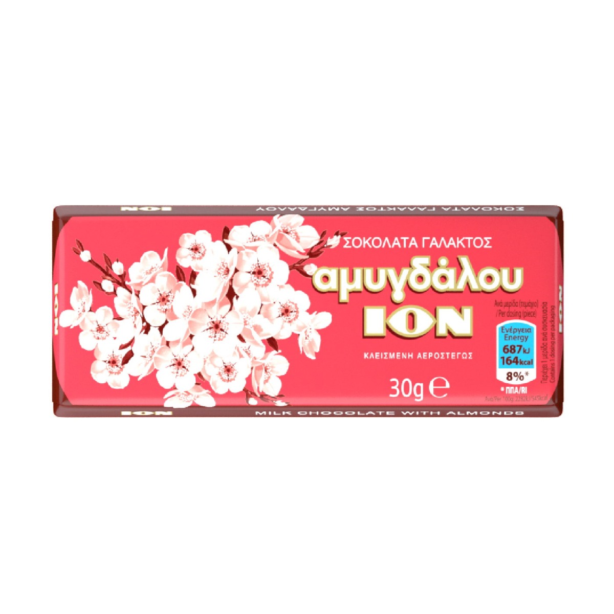 Σοκολάτα ΙΟΝ γάλακτος αμυγδάλου (30g) - floating thumbnail