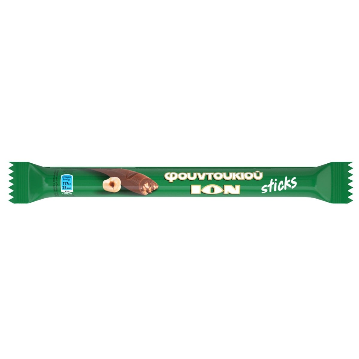 Σοκολάτα ΙΟΝ γάλακτος με φουντούκι stick (35g) - floating thumbnail